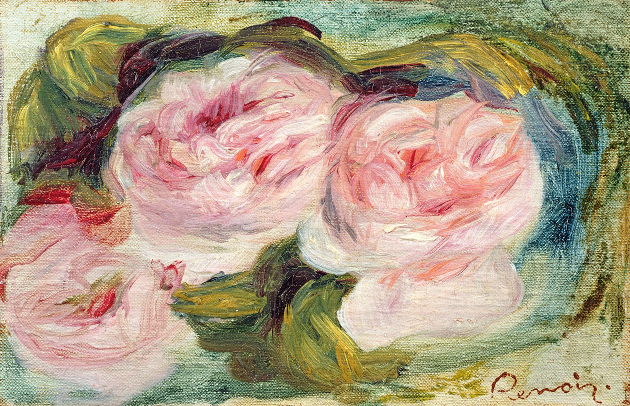 As três rosas de Pierre Auguste Renoir
