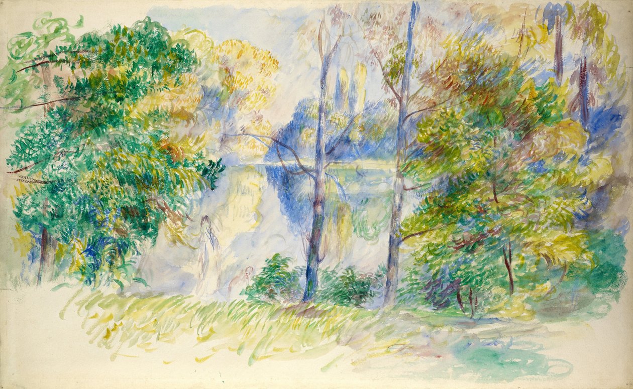 Vista de um parque de Pierre Auguste Renoir