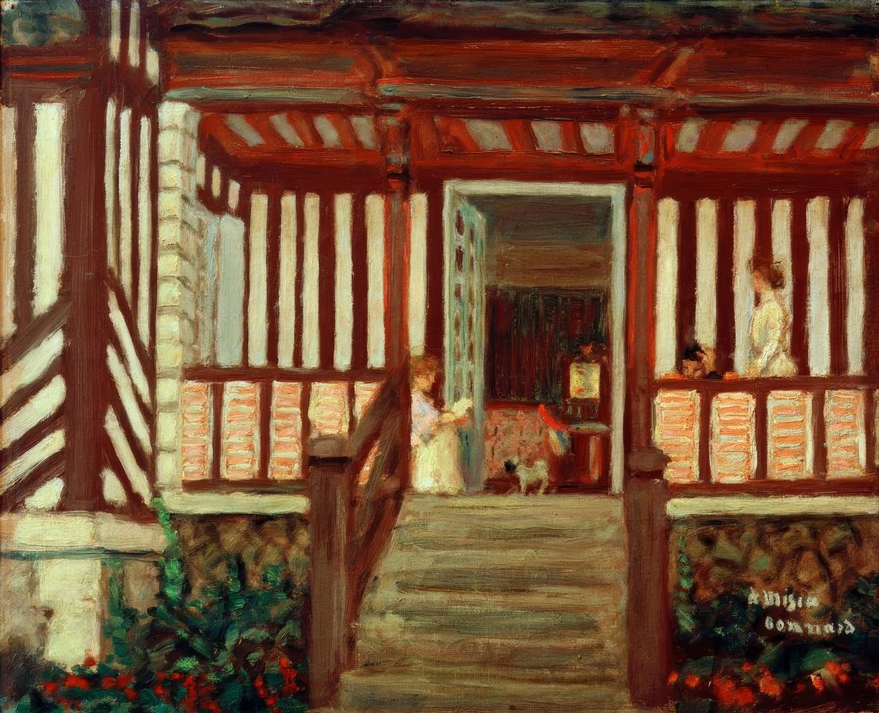 A Casa da Misia (A varanda) de Pierre Bonnard