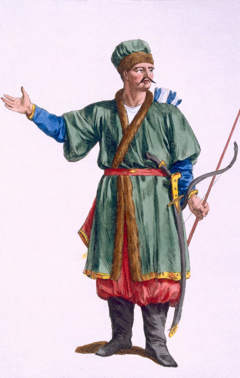 Um tártaro da Crimeia, 1780 de Pierre Duflos
