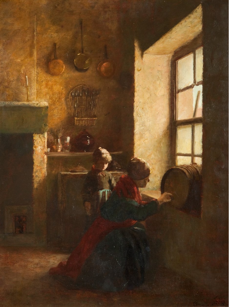 Batendo no tambor de Pierre Edouard Frere