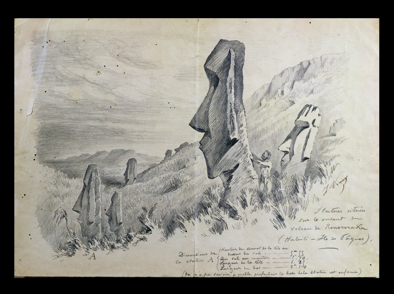 Monumentos na Ilha de Páscoa de Pierre Loti