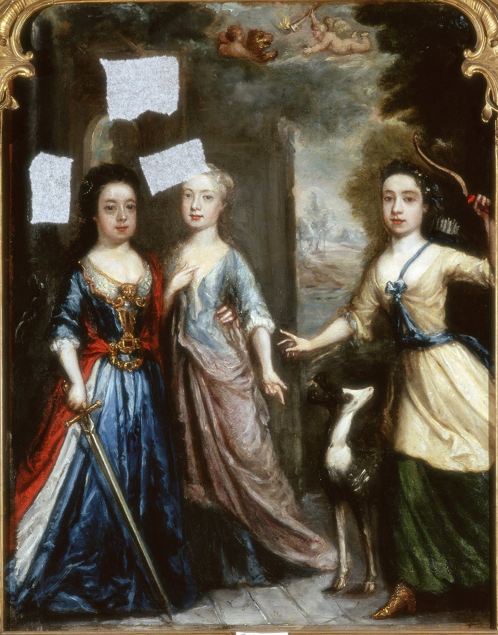 Retrato de três crianças de Pierre Mignard