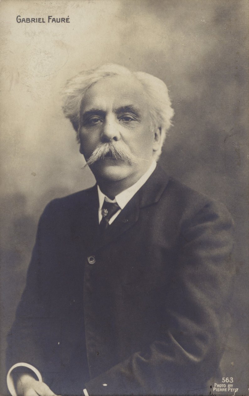 Gabriel Faure, compositor francês, organista, pianista e professor (1845-1924) de Pierre Petit