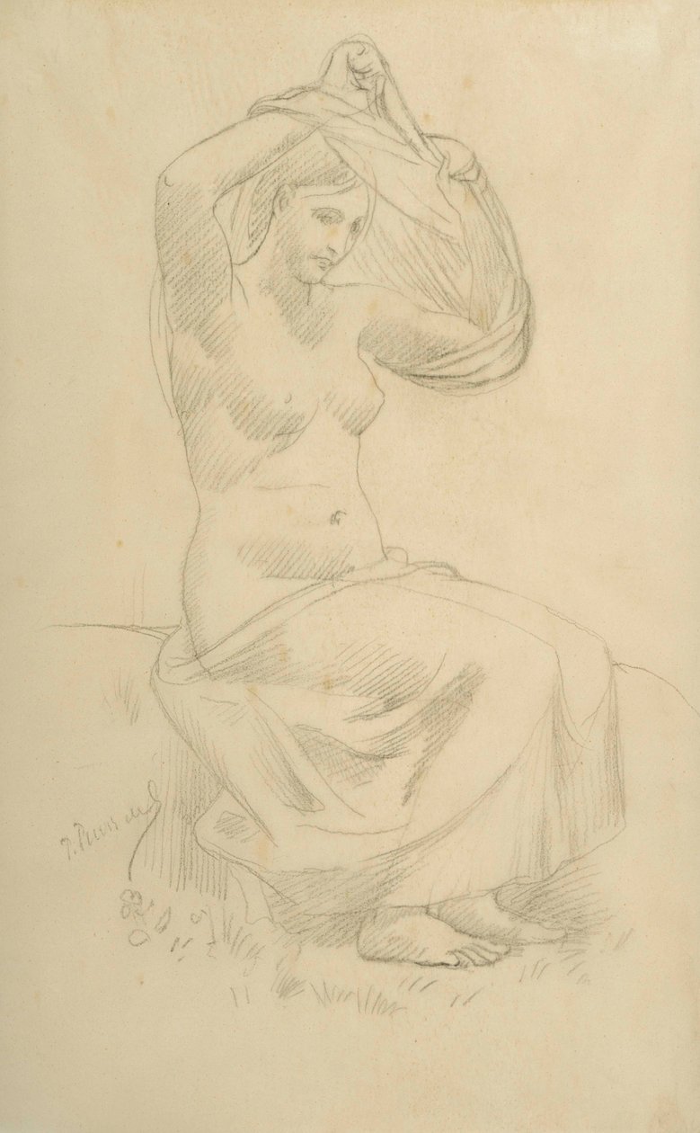 Figura sentada de Pierre Puvis de Chavannes
