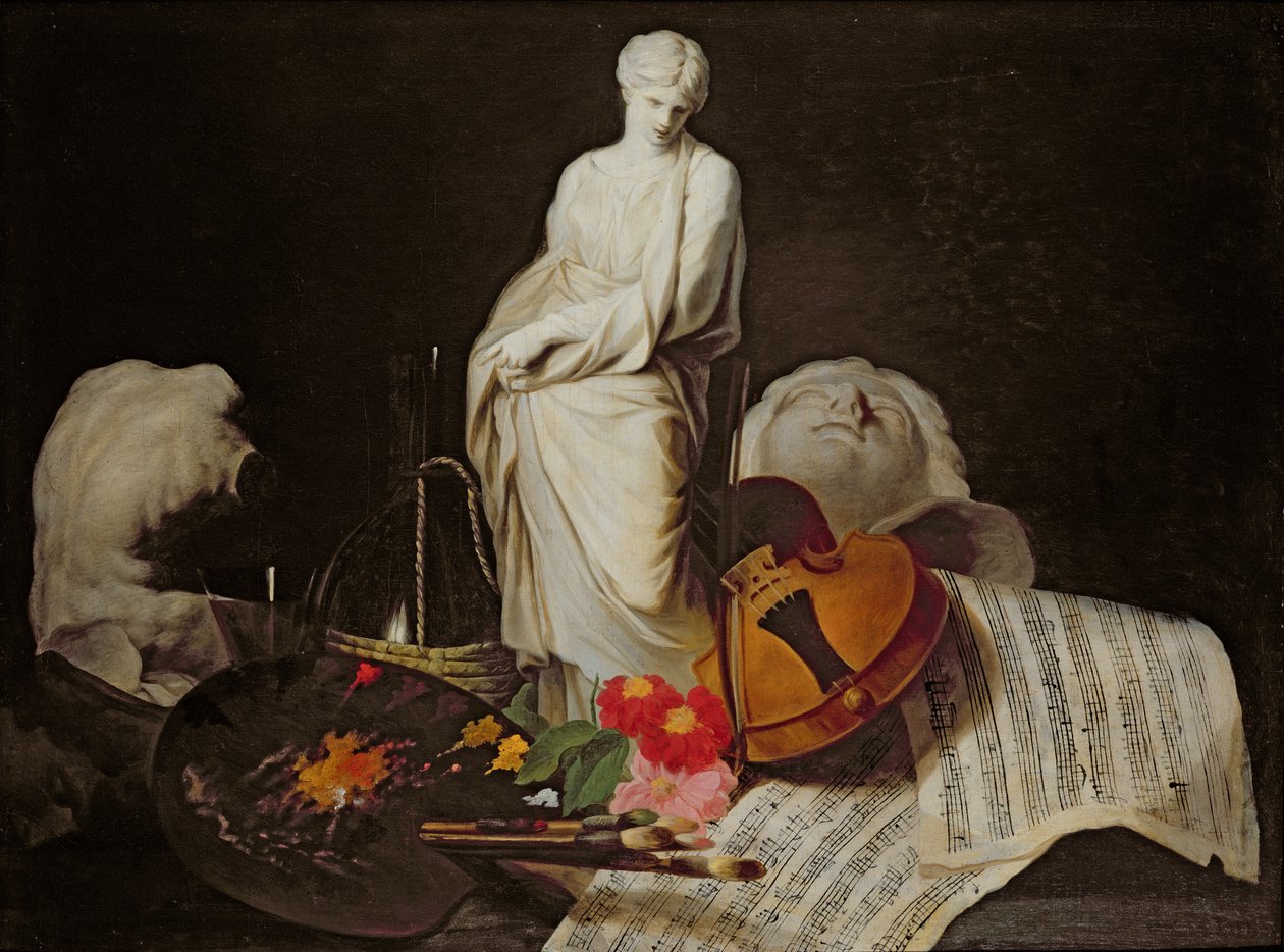 Os atributos das artes de Pierre Subleyras