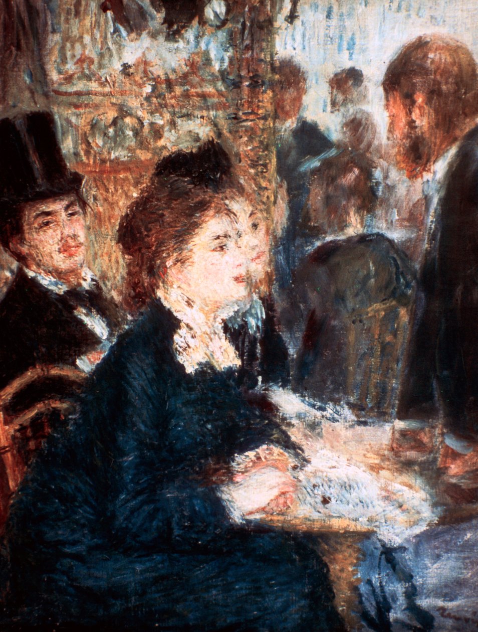 No café, c1877 de Pierre Auguste Renoir