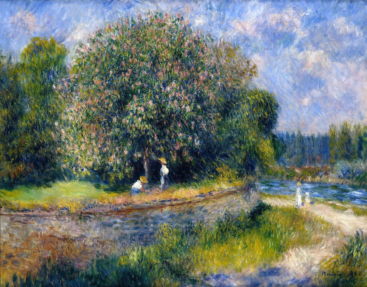 Castanheiro em flor de Pierre Auguste Renoir