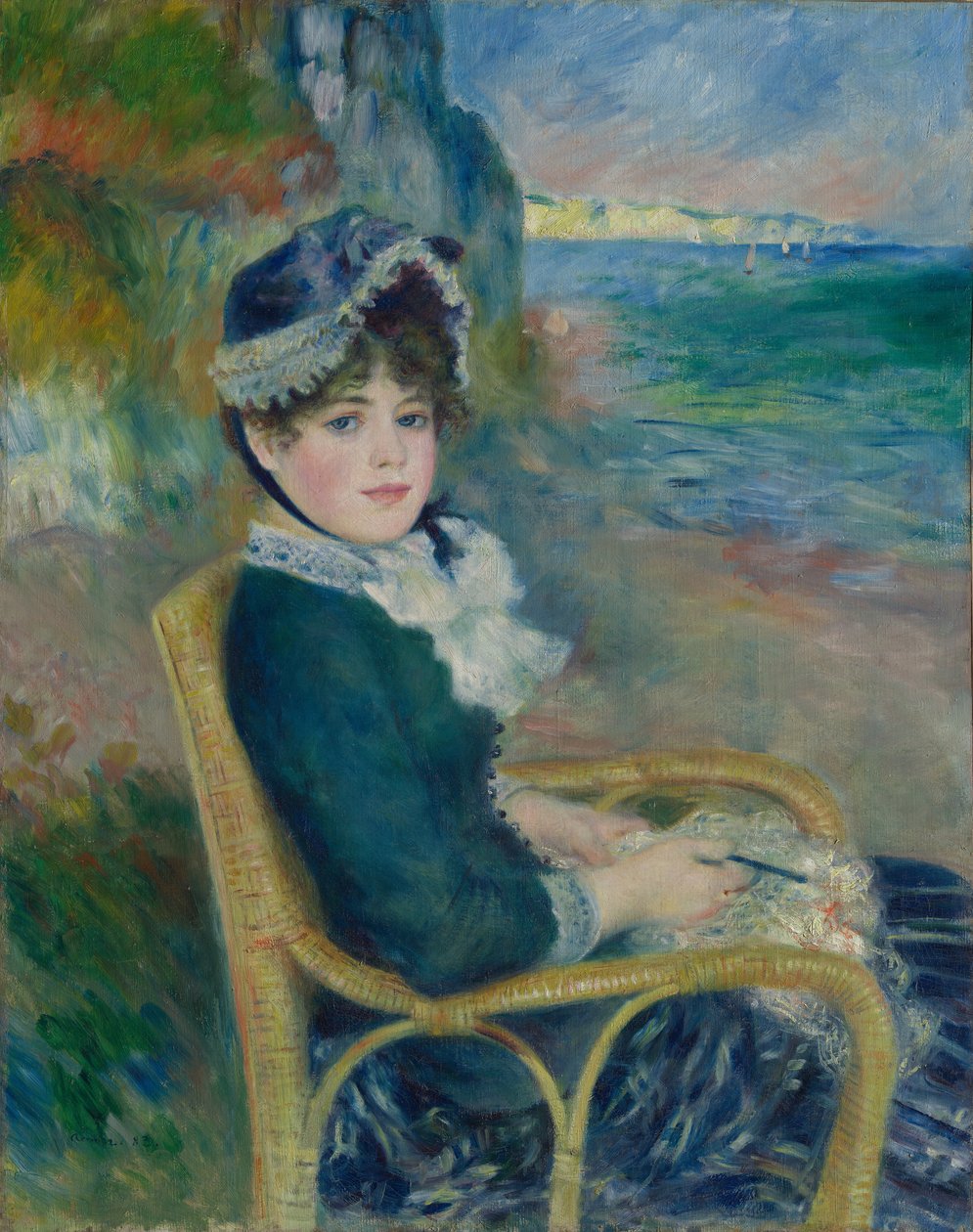 À beira-mar, 1883. de Pierre Auguste Renoir