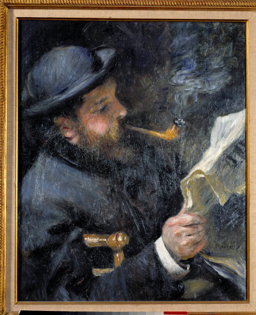 Claude Monet a ler de Pierre Auguste Renoir