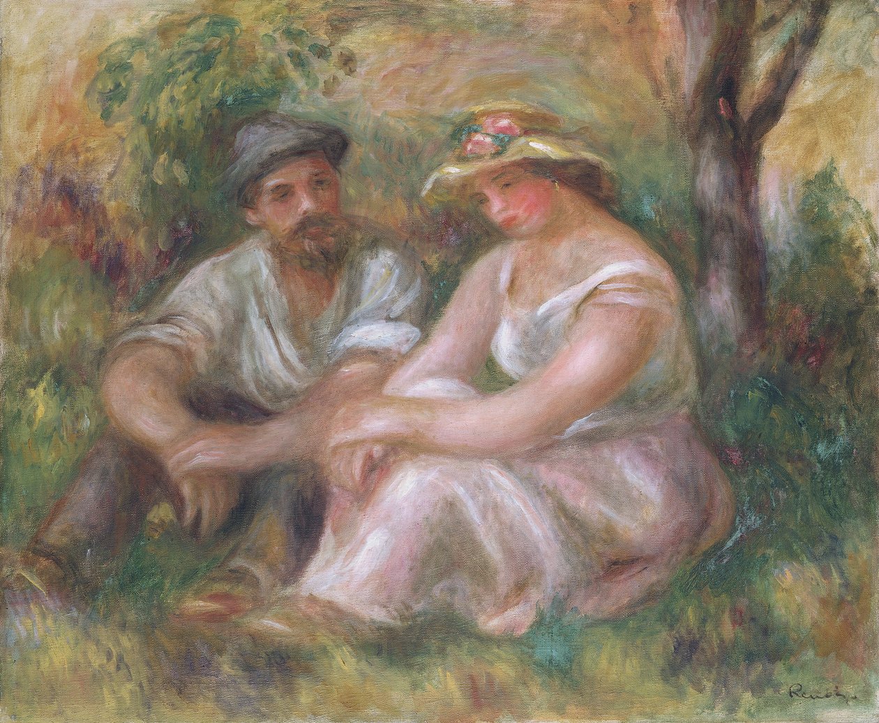 "Conversa", 1912 de Pierre Auguste Renoir
