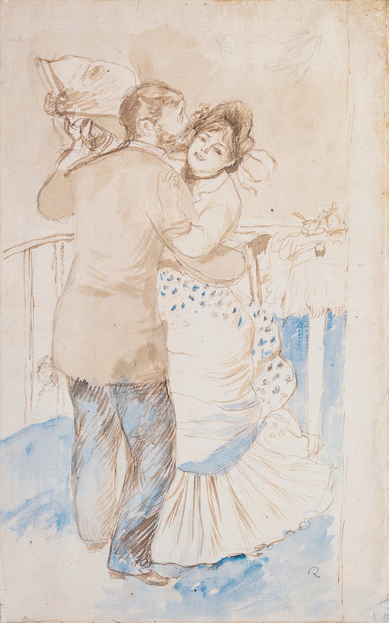 Dança do campo, 1883 de Pierre Auguste Renoir