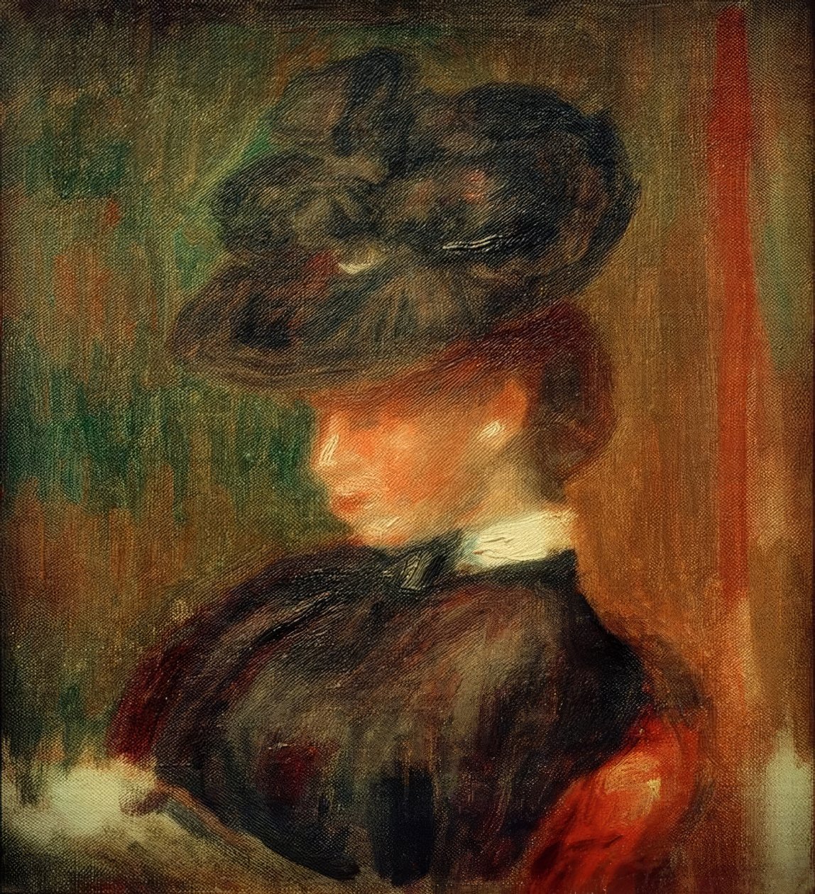 Senhora com chapéu de Pierre Auguste Renoir