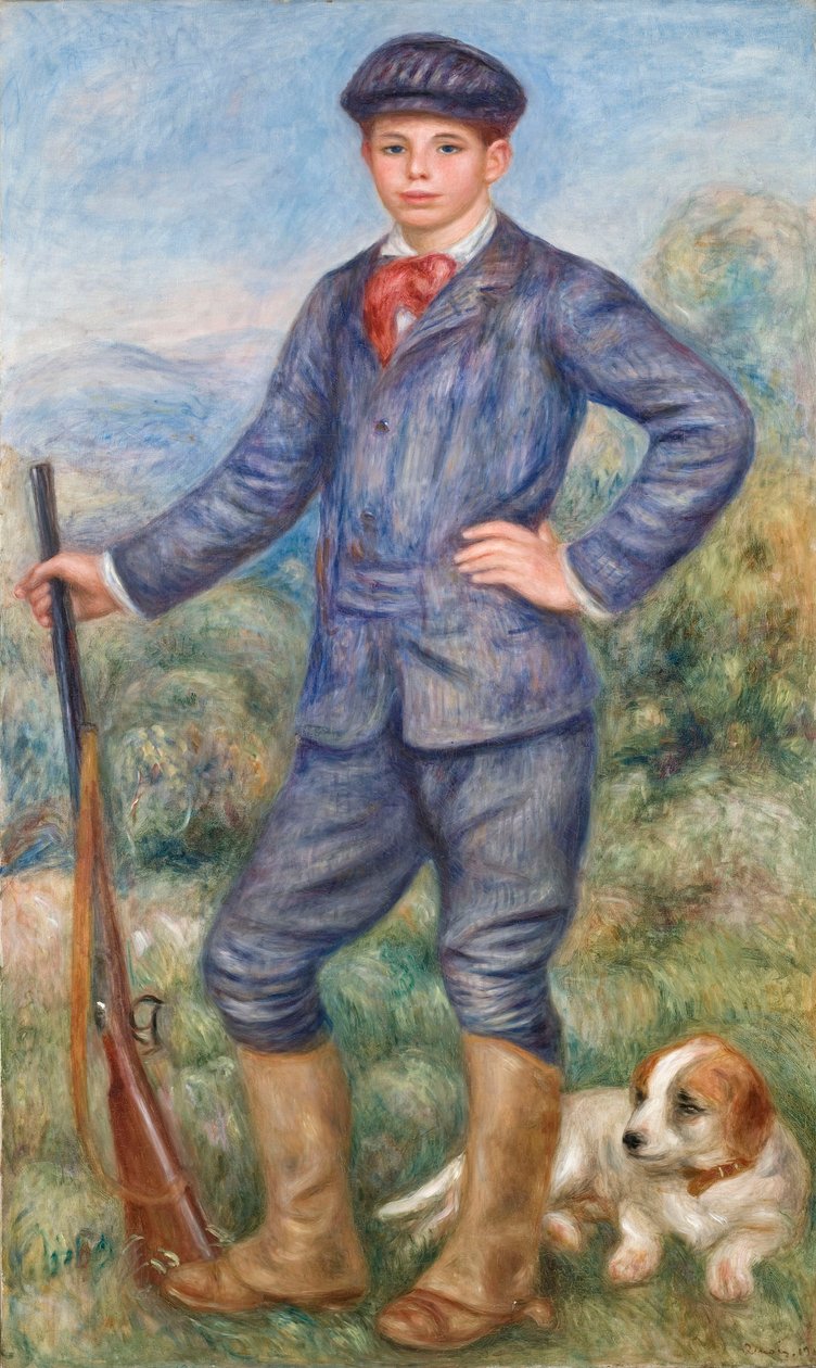 Jean Renoir como caçador, 1910. de Pierre Auguste Renoir