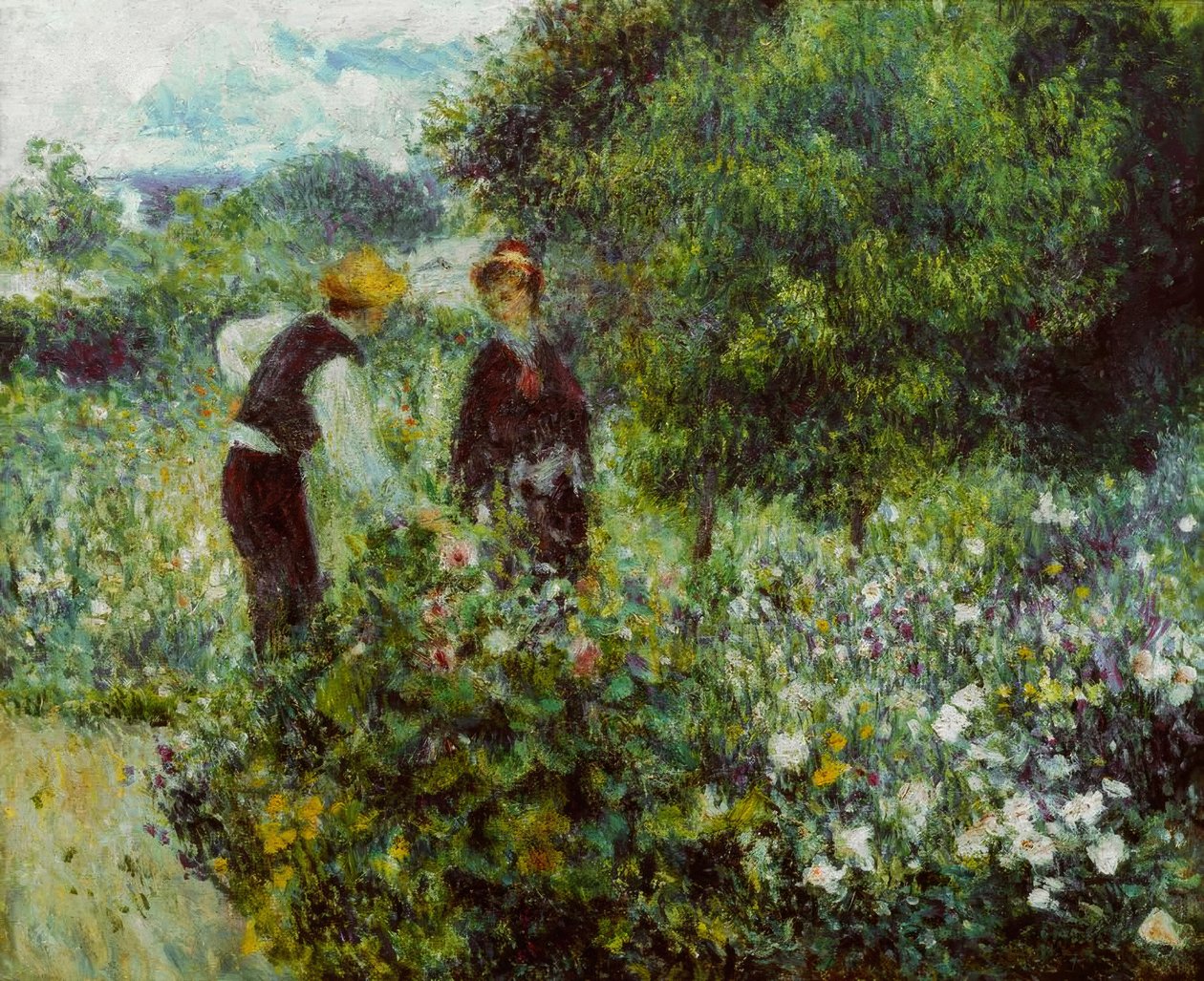 Colhendo flores de Pierre Auguste Renoir