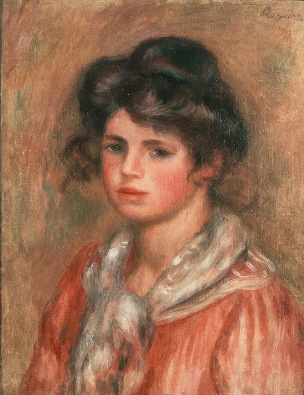 O lenço branco de Pierre Auguste Renoir