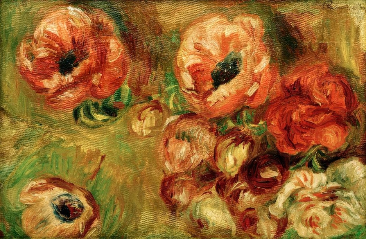 Anêmonas de Pierre Auguste Renoir