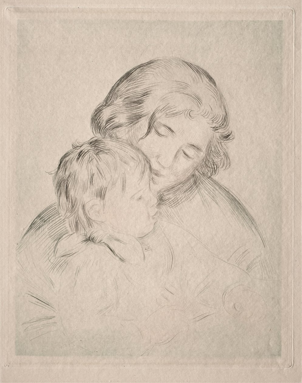 Mãe e filho de Pierre Auguste Renoir