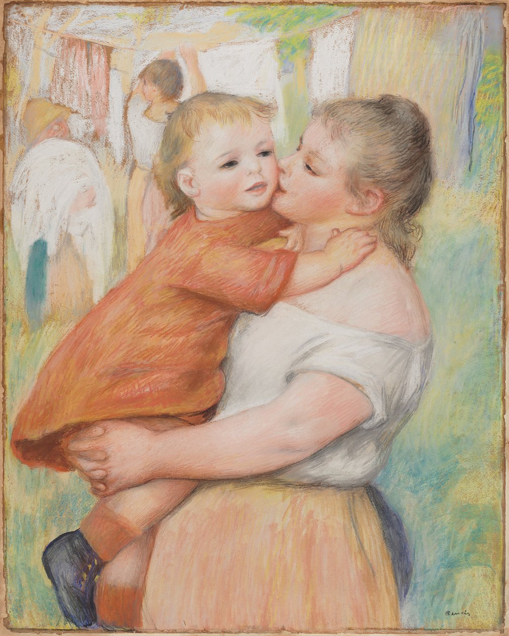 Mãe e Filho, 1886. de Pierre Auguste Renoir
