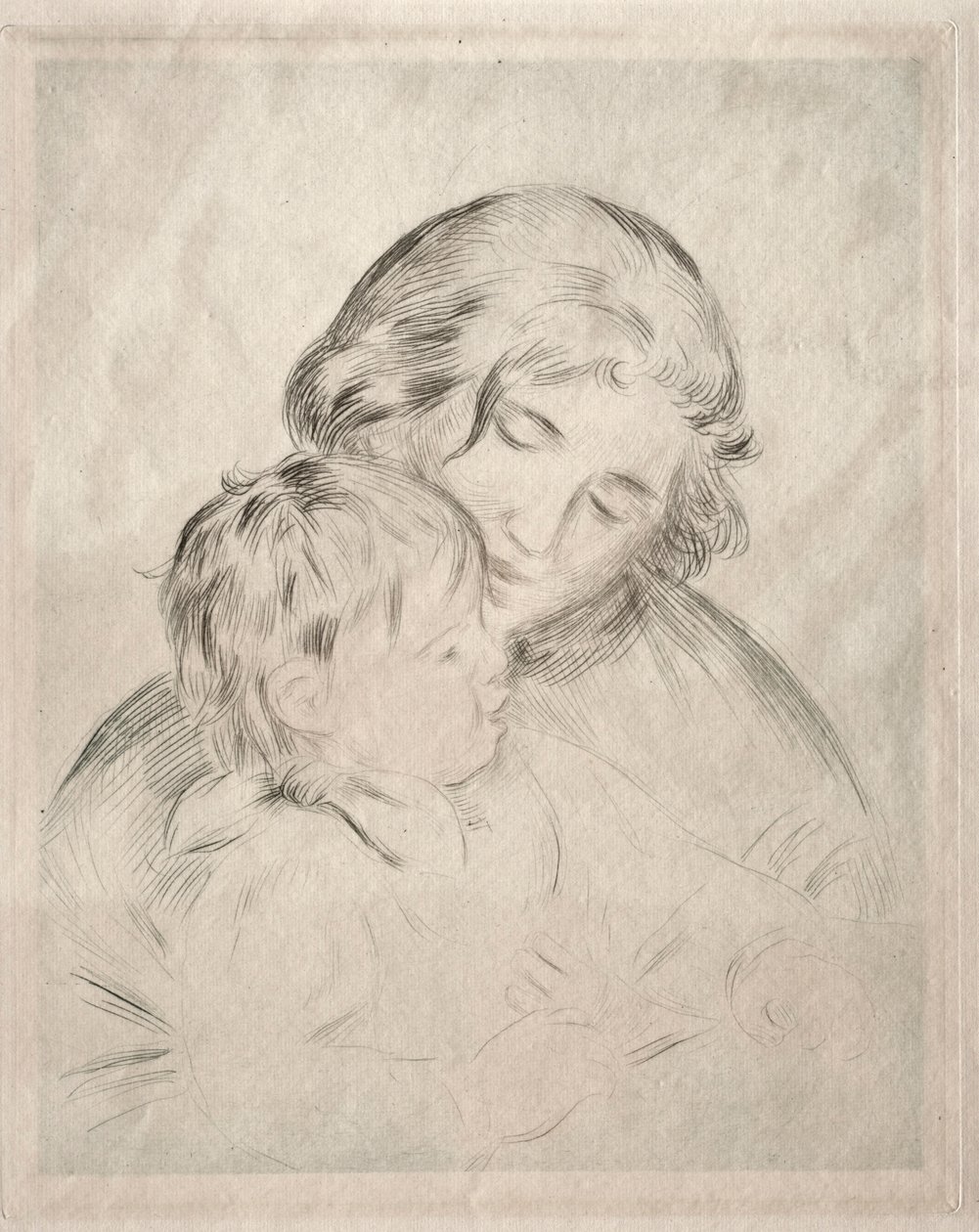 Mãe e Filho, 1896. de Pierre Auguste Renoir