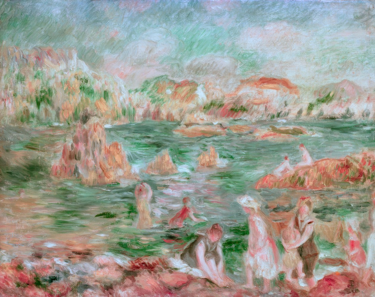 Praia de Guernsey de Pierre Auguste Renoir