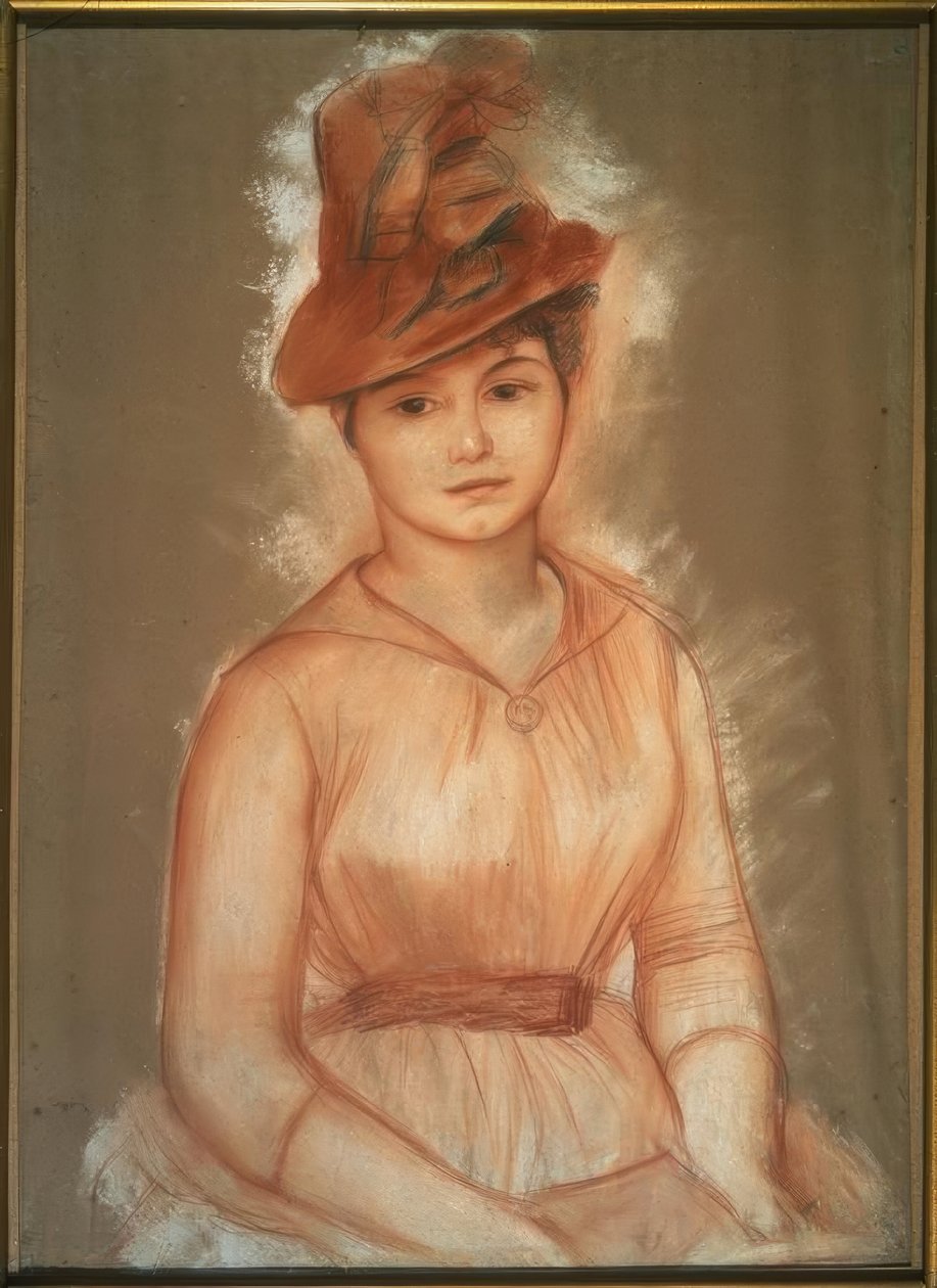 Retrato de uma mulher de Pierre Auguste Renoir