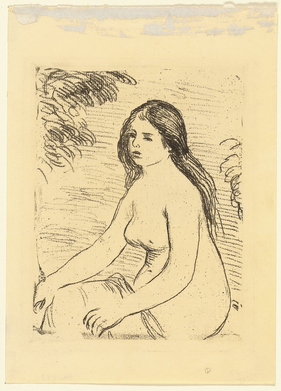 Mulher Nua Sentada de Pierre Auguste Renoir