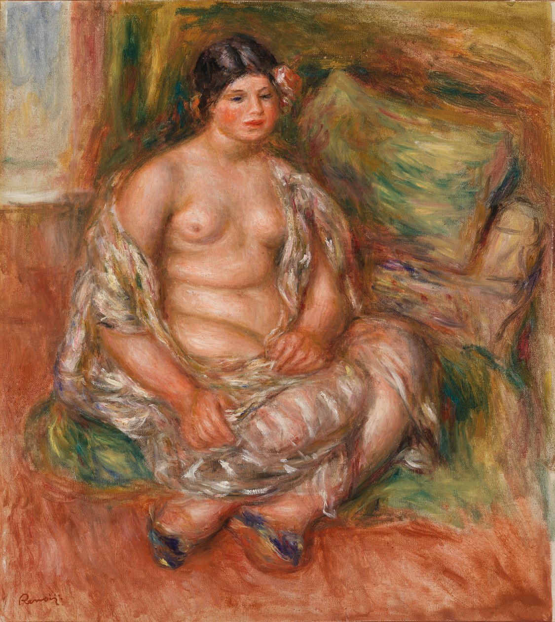 Odalisca sentada de Pierre Auguste Renoir