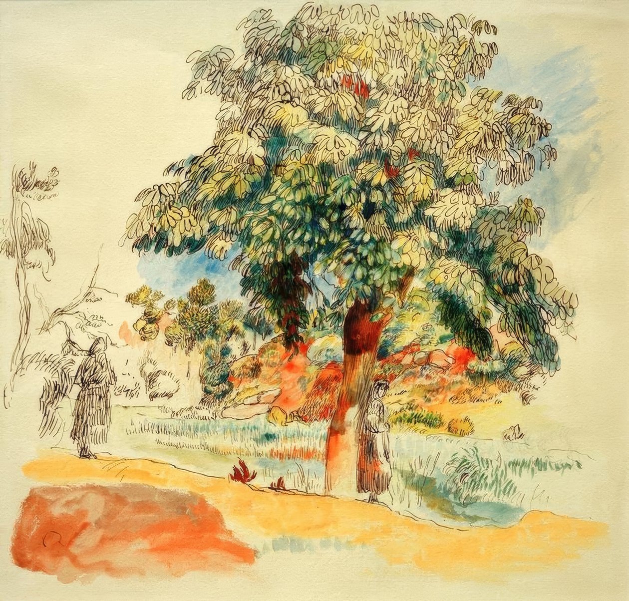 Paisagem do sul de Pierre Auguste Renoir