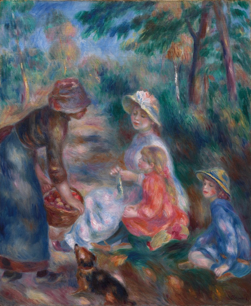 O vendedor de maçãs de Pierre Auguste Renoir