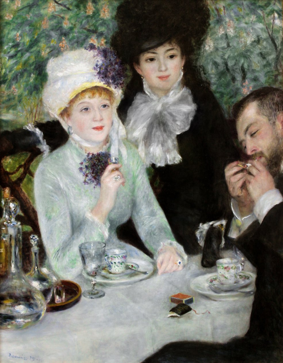 O Fim do Almoço, 1879 de Pierre Auguste Renoir