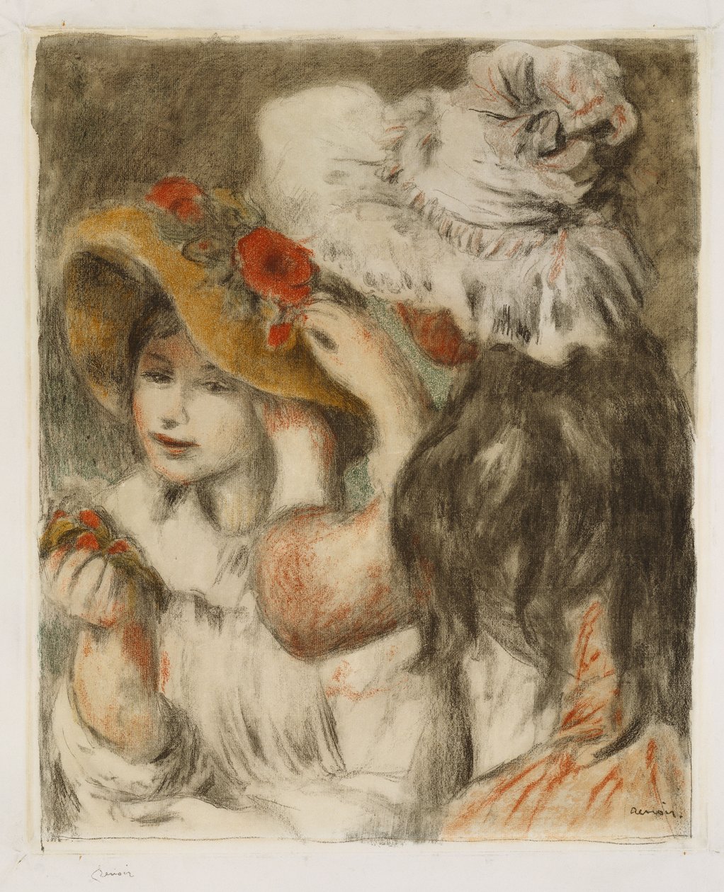 O Hatpin, c.1897 de Pierre Auguste Renoir