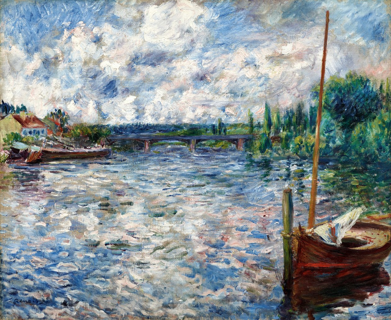 O Sena em Chatou de Pierre Auguste Renoir