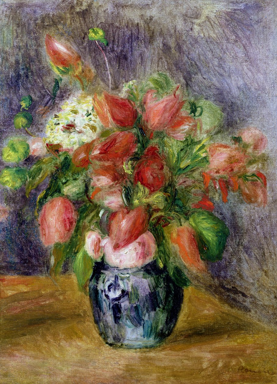 Vaso de Flores, c.1909 de Pierre Auguste Renoir
