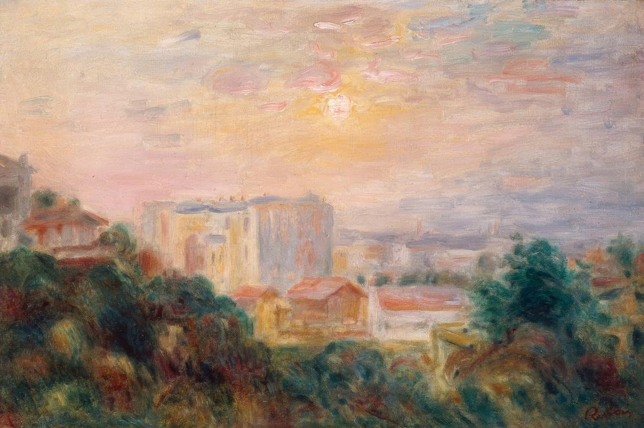 Vista de Montmartre de Pierre Auguste Renoir
