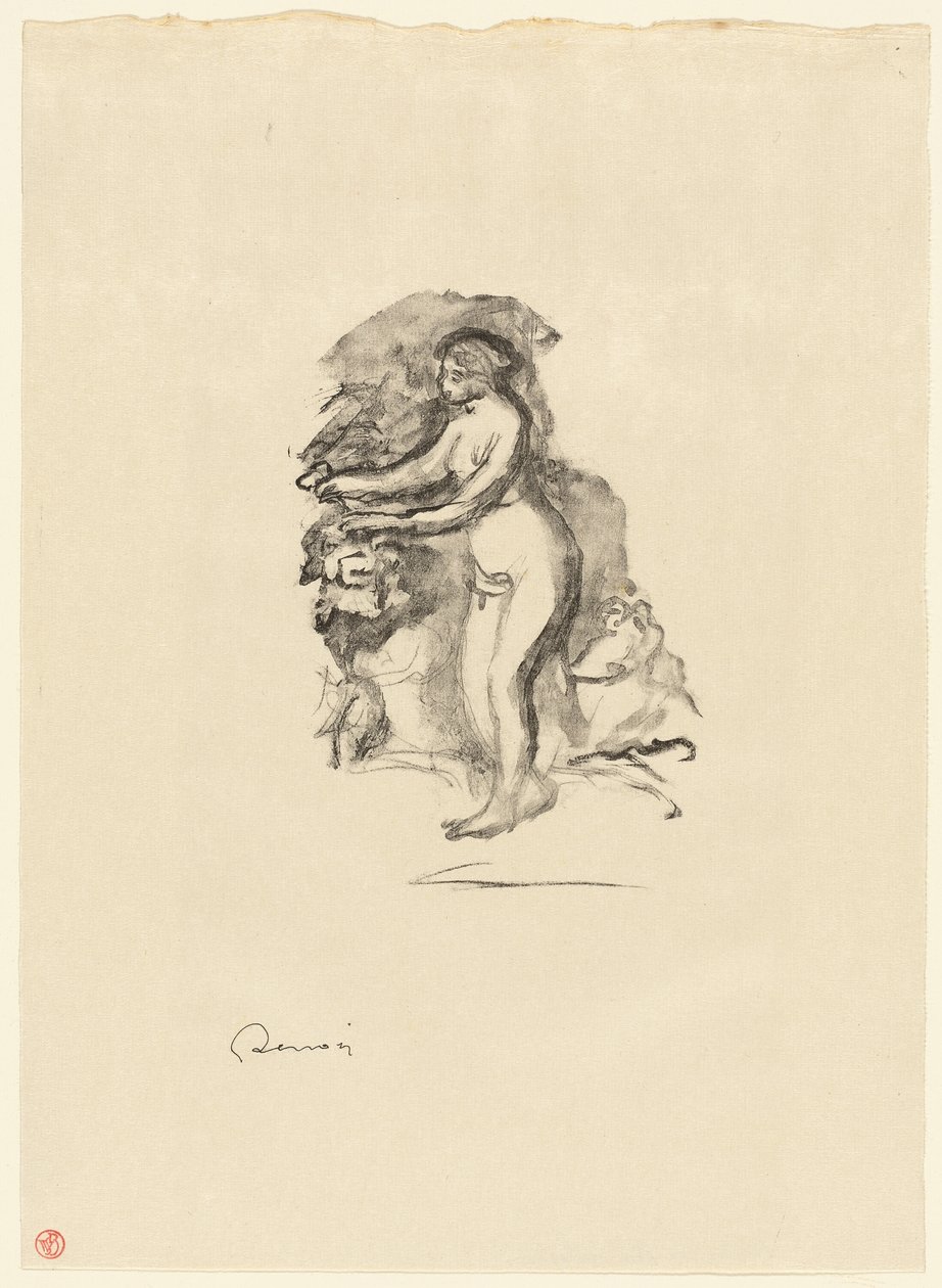 Mulher com videira de Pierre Auguste Renoir