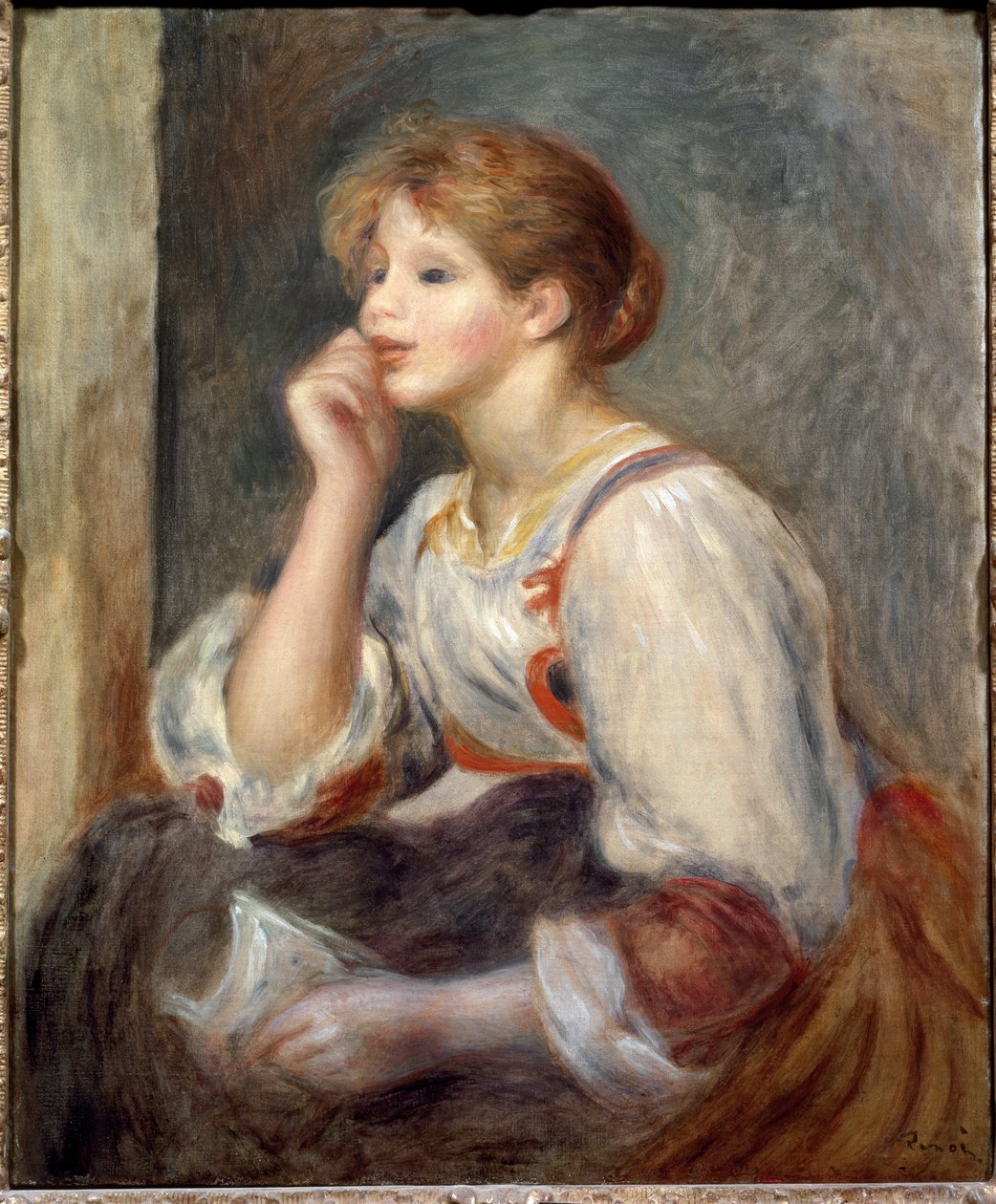 Mulher com uma carta de Pierre Auguste Renoir