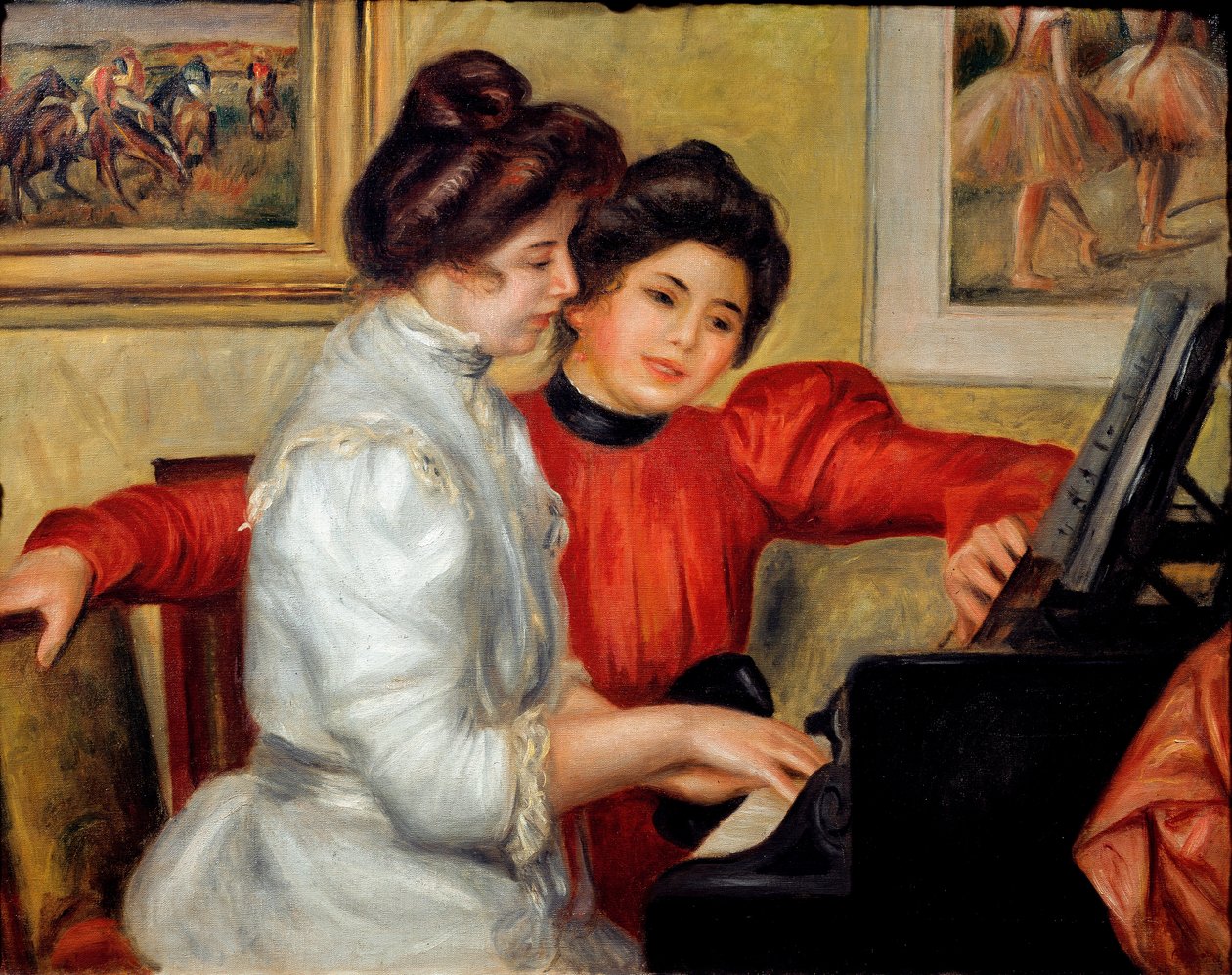 Yvonne e Christine Lerolle ao piano de Pierre Auguste Renoir