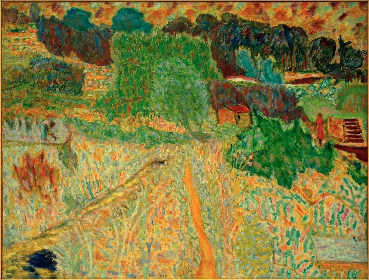 Grande paisagem do sul (Le Cannet) de Pierre Bonnard