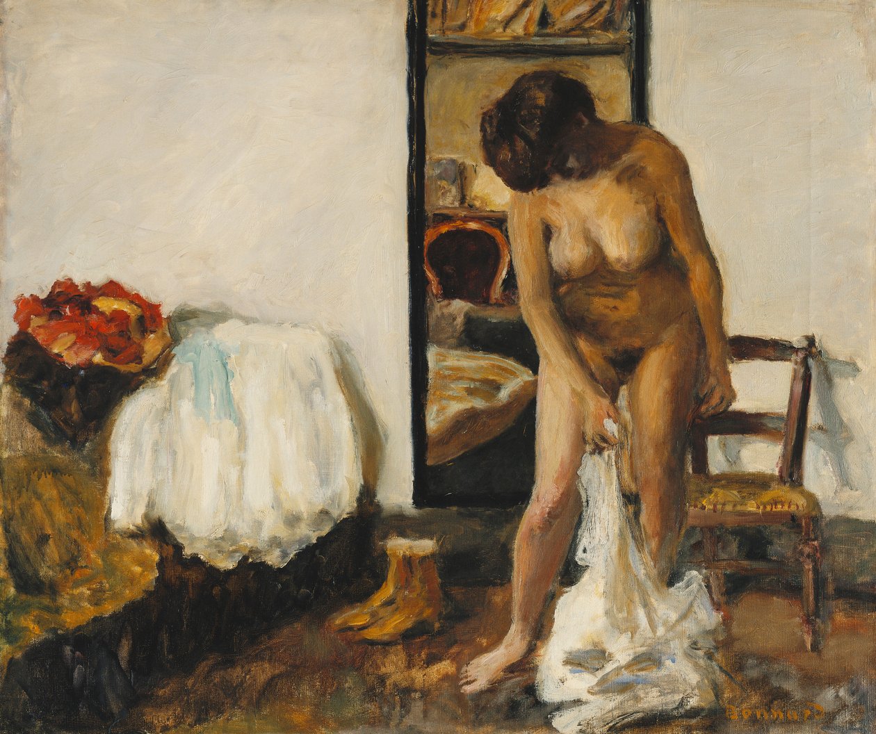 Despir-se da mulher; Mulher se despindo | Pierre Bonnard