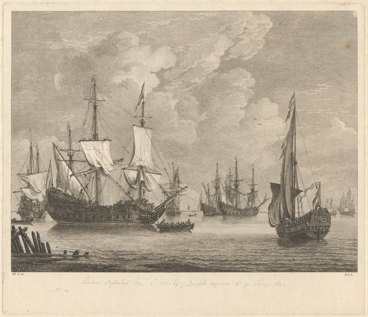 Estudo Marinho nº 4 de Pierre Charles Canot
