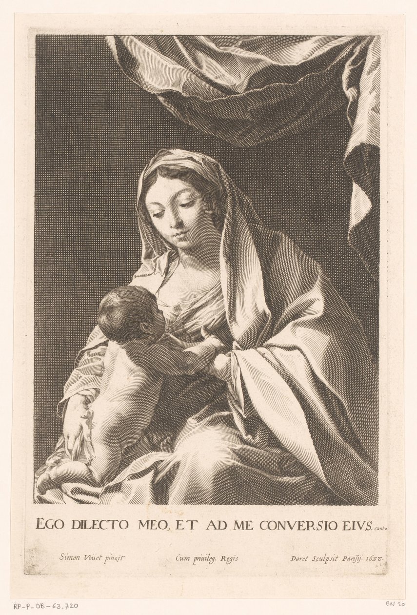 Maria com Criança de Pierre Daret