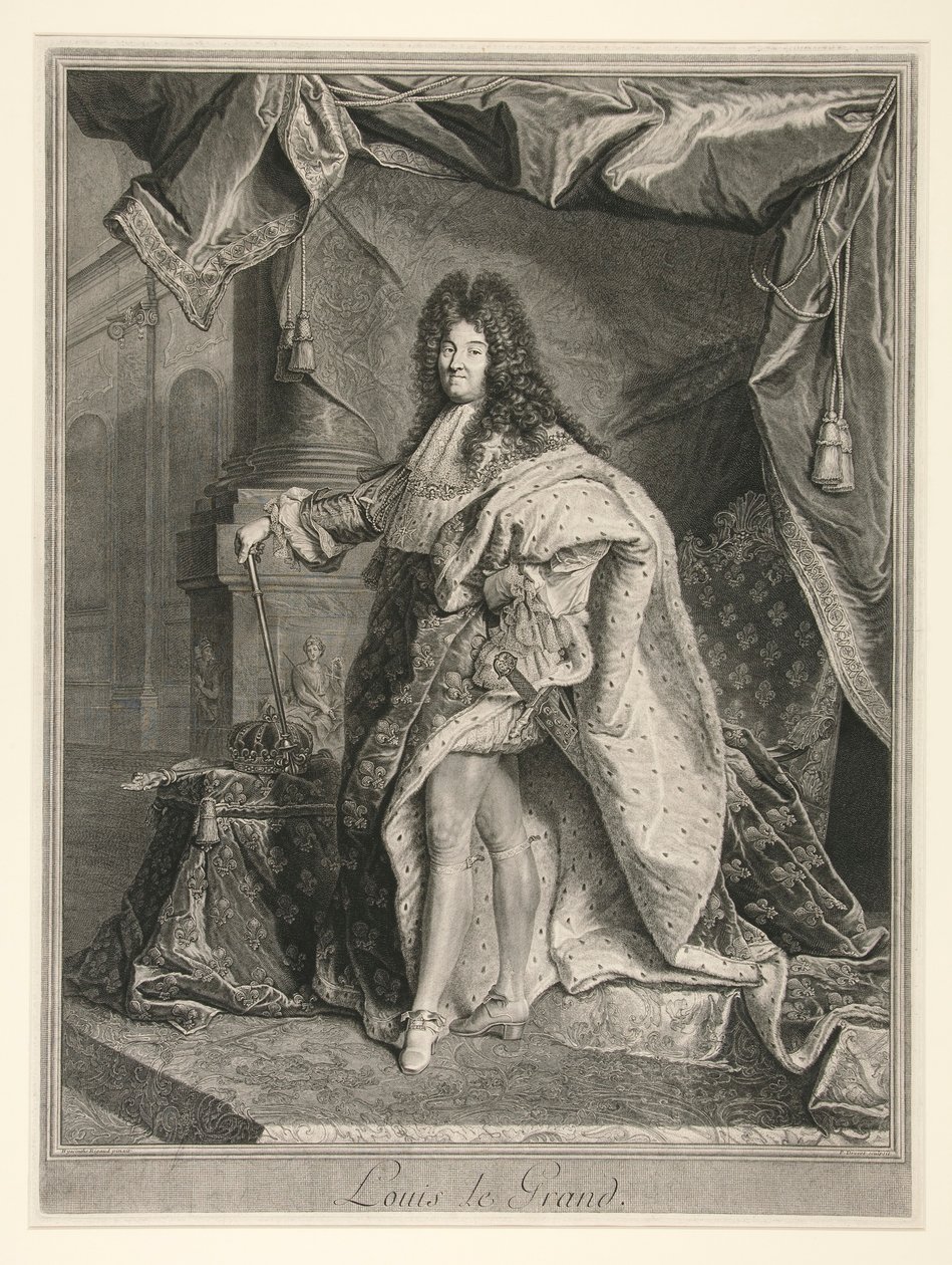 Luís XIV, Rei de França (1638-1715) de Pierre Drevet