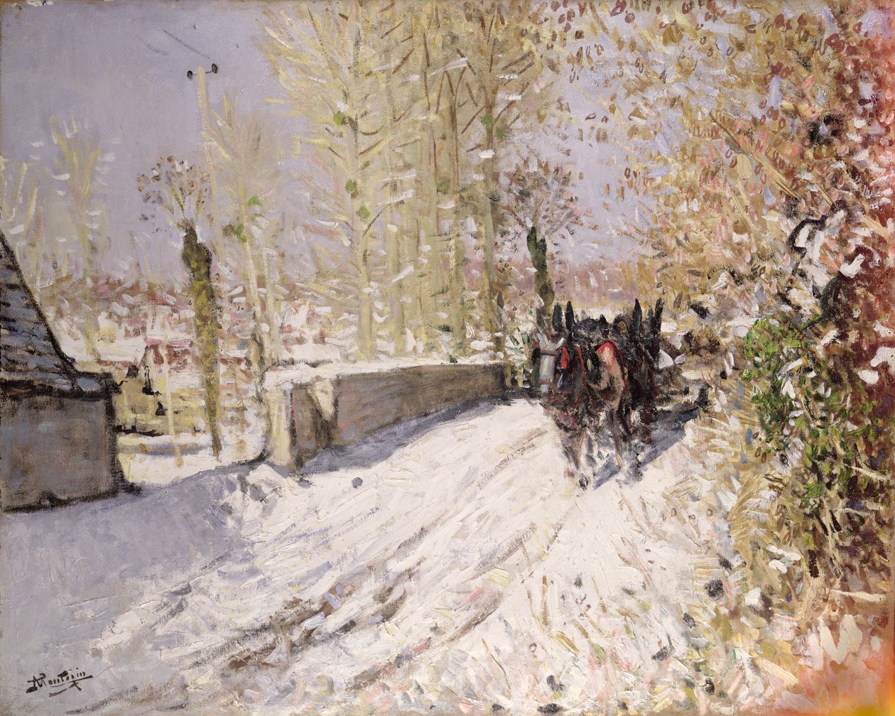 Paisagem de inverno de Pierre Eugene Montezin