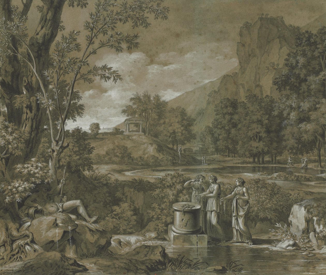 Paisagem Clássica de Pierre Henri de Valenciennes