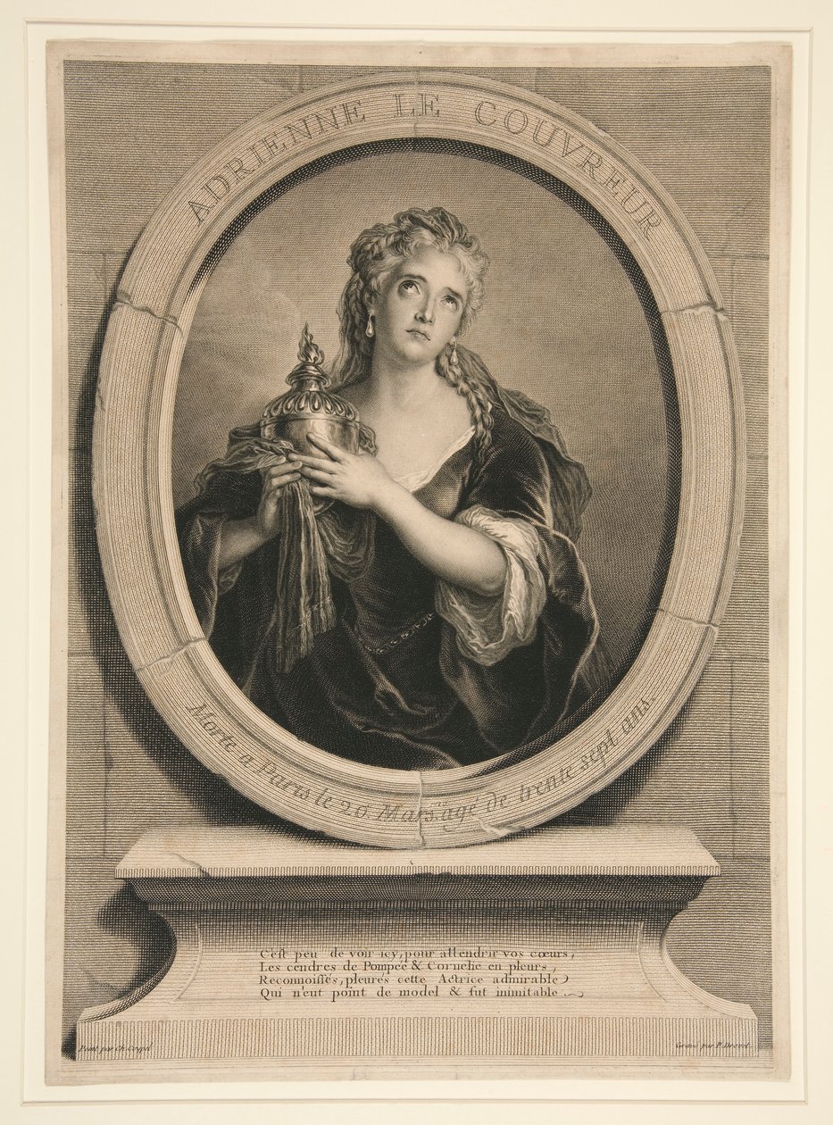 Adrienne le Couvreur de Pierre Imbert Drevet
