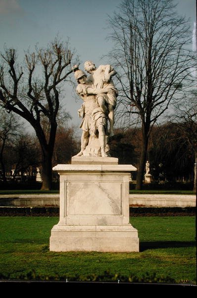 Enéas e Anchises (mármore) de Pierre Lepautre