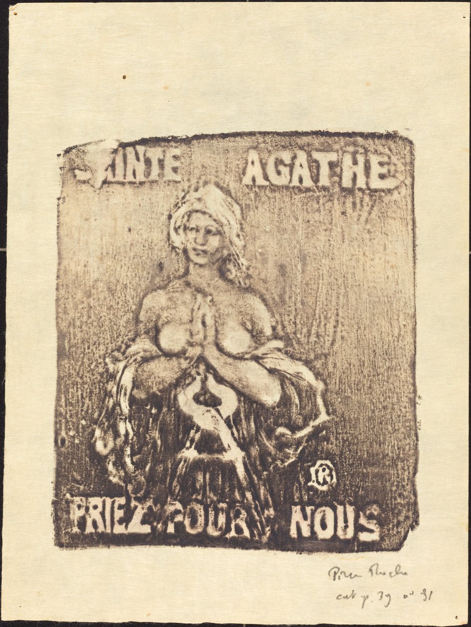 Sant Agathe (Santa Ágata) de Pierre Roche
