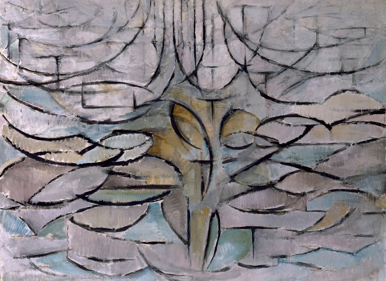 Florescendo macieira de Piet Mondrian