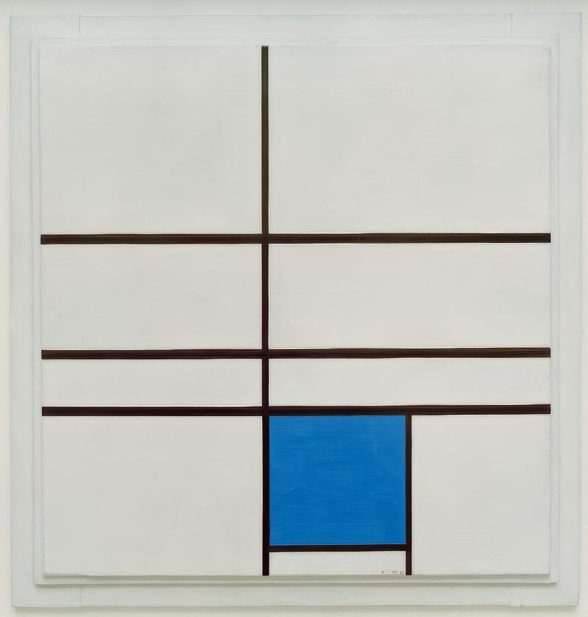Composição com azul de Piet Mondrian